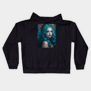 Bat Wing Mermaid Kids Hoodie